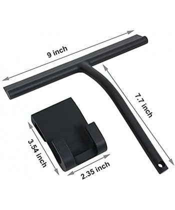 JSMASTER Squeegee for Shower Bathroom Glass Silicone Squeegee for Glass Shower Door ,Bathroom,Window and Car Glass 9" Squeegee
