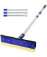 Professional Window Squeegee ITTAHO Squeegee for Window Cleaning with 81" Extension Pole 2-in-1 Window Cleaning Tool Squeegee and Sponge for Cleaning Car Windshield High Window