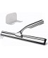 Shower Window Squeegee Deluxe Cleaning Tool for Bathroom Mirror Glass Tiles Car Windshield Kitchen Stainless Steel All Purpose Squeegee Wiper Streak Free Shine with Hook 10 Inches