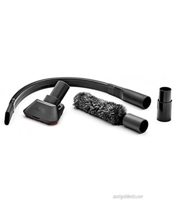 AEG AKIT09C Home & Car Kit Pet Hair Nozzle Duster Flexible Suction Hose Thorough Pet Hair Removal Upholstery Cleaning Nozzle Set Suitable for 32 35 mm Round Tube e.g. VX4-7 LX4-7 Grey Black