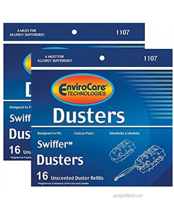 Envirocare Compatible Swiffer Unscented Dusters Refills 32 Pack