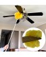 Evelots Ceiling Fan Duster-Up to 9 Feet Reach-2 Sides-Microfiber-All Size Blades