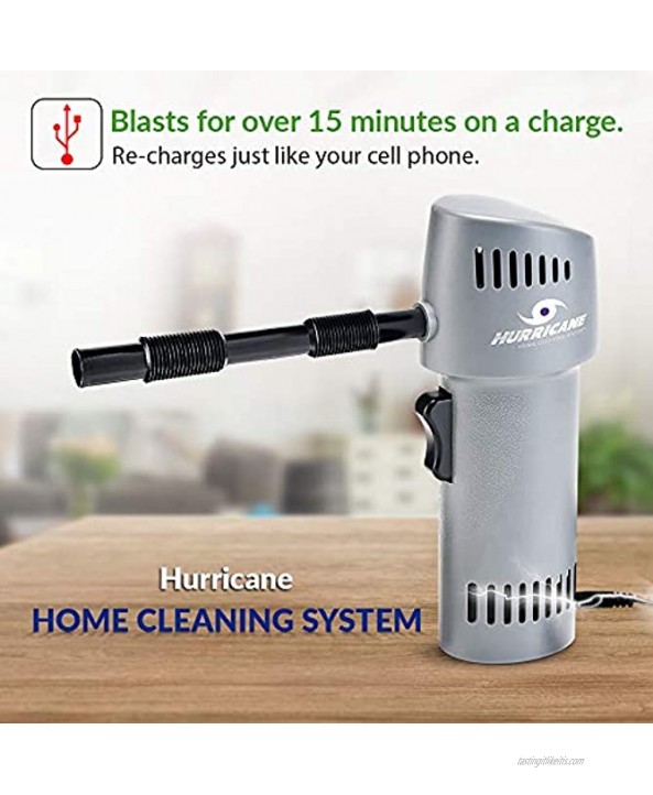 Hurricane Home Cleaning System 250+ MPH model electric duster Grey