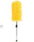 Telescopic Microfiber Duster – Detachable Dusting Tool with Long Handle – Premium Dusters for Cleaning – Scratch-Resistant Aluminum Pole – Easy to Use –and Washable Head Yellow
