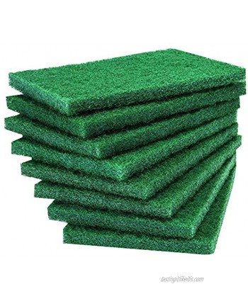 24PCS Scouring Pad Premium Heavy Duty Scrub Pads with AntiGrease Technology Reusable Household Green Dish Scrubber Multipurpose Scour pad for Kitchen Scrubber & Metal Grills 3.9 x 5.9 x 0.36IN
