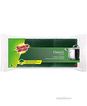 Scotch-Brite Washing-Up Sponge with Scourer Extra ThickPack of 66 x 3 Pieces