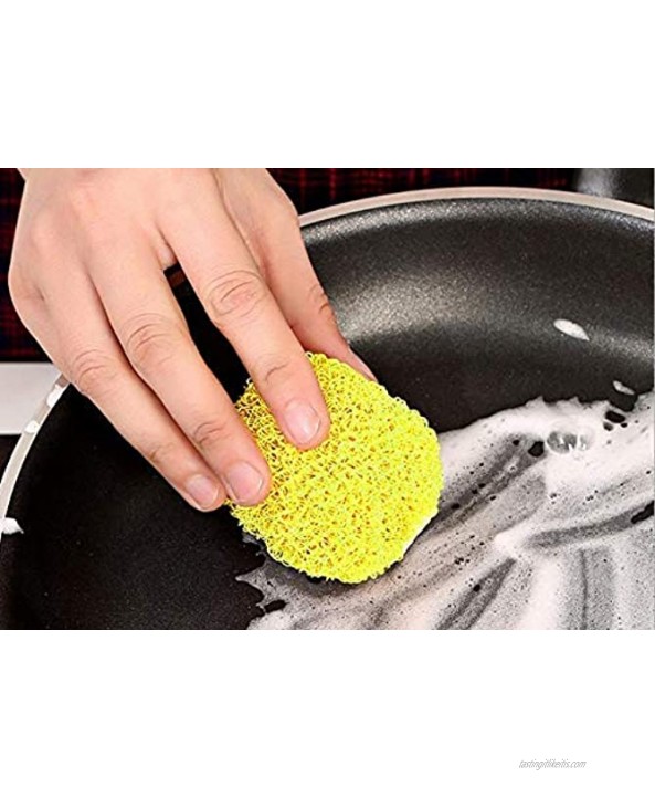 Superio Nylon Round Scouring Pads- Dish Scrubbers Durable Mesh Scourers 12