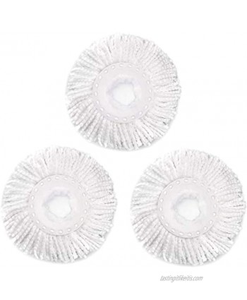 3 Pack Spin Mop Replacement Head for Hurrica Mopnad Casabel and Other Standard Size Spin Mop Systems Microfiber Spin Mop Refills