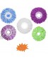 5 Replacement Microfiber Refill Heads for 360° Spin Magic Mop-Microfiber Replacement Mop 5 Color