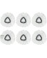 6 Pack Mop Replacement Heads Compatible with Microfiber Easywring Spin Mop Refill Easy Cleaning Mop Head Refill Spin Mop Head Replacement