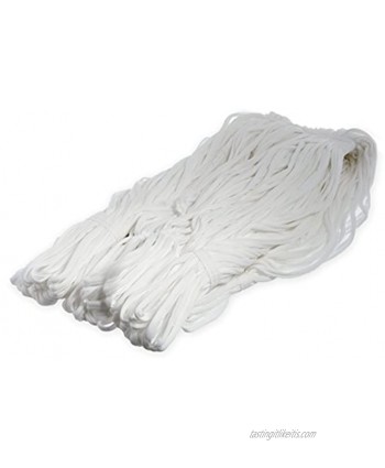 Carlisle 36932000 Cotton Blend Medium Rough Surface Narrow Band Mop 12" Length White Pack of 12