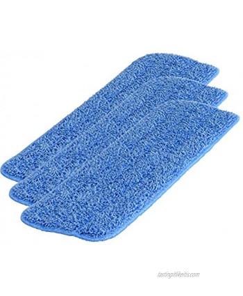 Microfiber Wholesale 18 inch Microfiber Mop Pads Machine Washable Reusable Refills & Replacement Wet Mop Heads Compatible With Any Microfiber Flat Mop System 3 Pack