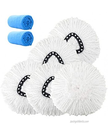 Replacement Mop Head Microfiber Spin Mop Refill Clean Pad Mop Head Refills Easy Cleaning Mop Head Replacement 4 Pack