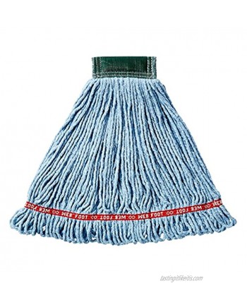 Rubbermaid Commercial Web Foot Shrinkless Wet Mop Medium Blue FGA25206BL00
