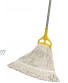 RW Clean 24 Ounce Replacement Mop Head 1 Heavy-Duty String Mop Head Mop Handle Sold Separately Loop End White Poly-Cotton Blend Wet Mop Head Refill For Home or Commercial Use Restaurantware