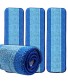 Senowi 4Pack Microfiber Spray Mop Replacement Heads for Wet Dry Mops Compatible with Bona Wet&Dry Mop 18 Inch Washable & Reusable