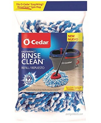 O-Cedar EasyWring RinseClean Spin Mop Microfiber Refill Blue