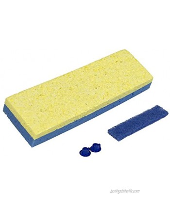 Quickie Sponge Mop Refill Clean Squeeze Blue Dual Technology for Deep Cleaning and Super Asborbency Mopping Automatic Mop- Blue