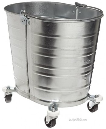 Impact WH350 Oval Galvanized Steel Bucket with 2" Casters 35 qt Capacity