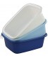 Qqbine 16 Quart Plastic Kitchen Dish Pan Basin Sink 3 Packs