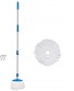SHIHUAN Spin Mop Replacement Mop with 2 Microfiber Mop Heads