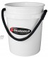 Shurhold 2451 White 5 Gallon Bucket with Black Rope Handle