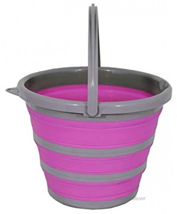 Spear & Jackson Pink Collapsible Bucket