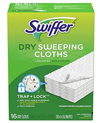 Swiffer Disposable Cloth Dry Sweeping Refills 16 Count