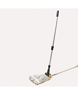 Tidy Tools Looped End Commercial String Mop with Extendable Handle and Jaw Clamp