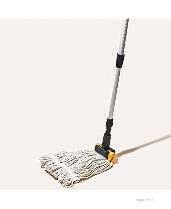 Tidy Tools Looped End Commercial String Mop with Extendable Handle and Jaw Clamp