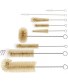 Bottle Brush Set 9 Pieces Long Bottle Brush Cleaner for Narrow Neck Wide Mouth Water Bottle Beer Wine Baby Bottle Coffee Grinder and Sport Bottles with Long Handle