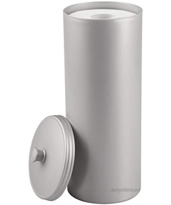 iDesign Kent Bathware Free Standing Toilet Paper Roll Holder for Bathroom Storage Gray