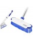 ITTAHO Multi-Use Floor Scrub Brush with Long Handle,Extendable Grout Cleaner Brush for Tile Floor,Deck,Patio,Marble,Garage,Kitchen,Bathroom,Extra Small Deep Cleaning Brush