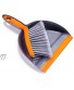 Small Dustpan with Brush Set | Good Grips | Comfortable Use Orange & Gray 10"