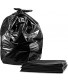 55-60 Gallon Contractor Trash Bags 3.0 Mil 50 Count w Ties Large Black Heavy Duty Garbage Bags,