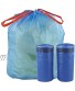 Fiaze 13 Gallon Drawstring Trash Bags 200 Counts Blue