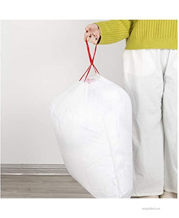 GIENYST Thicken 0.9MIL Tall Kitchen Drawstring Trash Bags,13 Gallon Leak-proof Thick Design 100 Count