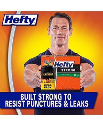 Hefty Strong Lawn & Leaf Trash Bags 39 Gallon 38 Count