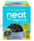 Neat 30 Gallon Drawstring Trash Bags MEGA 120 COUNT Triple Ply Fortified Eco-Friendly 50% Recycled Material Neutralize+ Odor Technology Reversible Black and White Garbage Bags