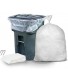 Plasticplace 95-96 Gallon Garbage Can Liners │ 1.5 Mil │ Clear Heavy Duty Trash Bags │ 61” X 68” 25Count