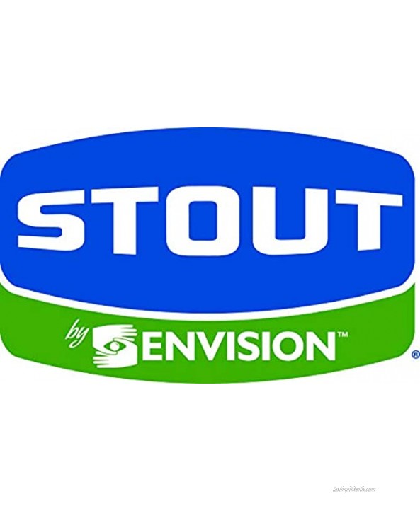 STOUT by Envision G2430W70 Controlled Life-Cycle Plastic Bags 24 x 30 13 gal Capacity 0.70 mil Thickness White Pack of 120