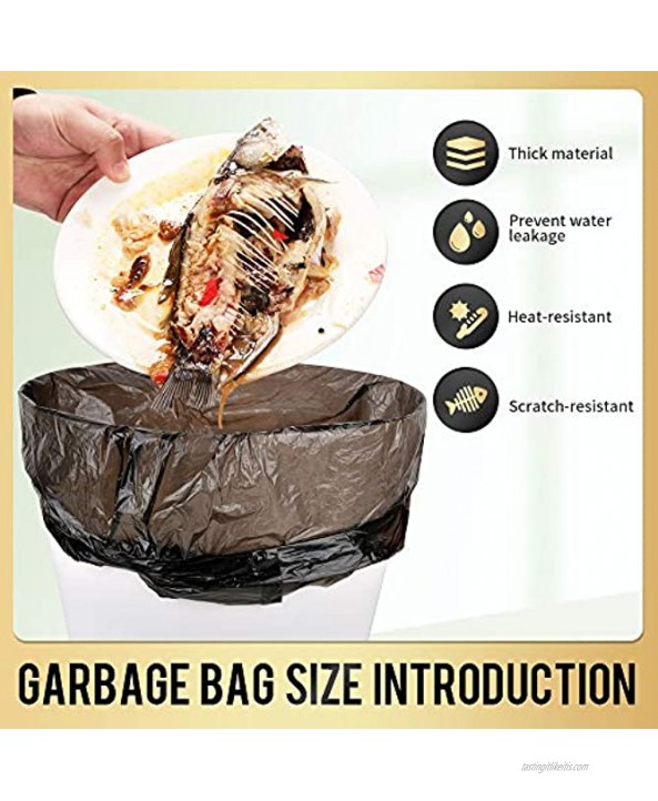 Trash Bags 5 Rolls 100 Counts Small Garbage Bags for Office Kitchen,Bedroom Waste Bin,Colorful Portable Strong Rubbish Bags,Wastebasket Bags