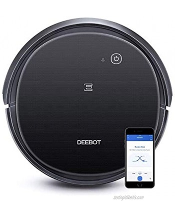 Ecovacs DEEBOT 500 Robot Vacuum Cleaner with Max Power Suction Up to 110 min Runtime Hard Floors & Carpets Pet Hair App Controls Self-Charging Quiet Large Black 8 Each