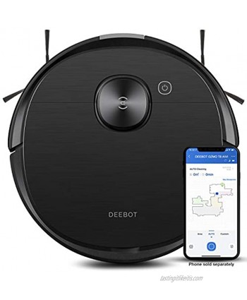 ECOVACS Deebot T8 AIVI Robot Vacuum Cleaner Vacumming and Mopping in One-Go Laser Mapping Smart AI Object Recognition On-Demand Live Video Custom Clean 3+ Hours of Runtime