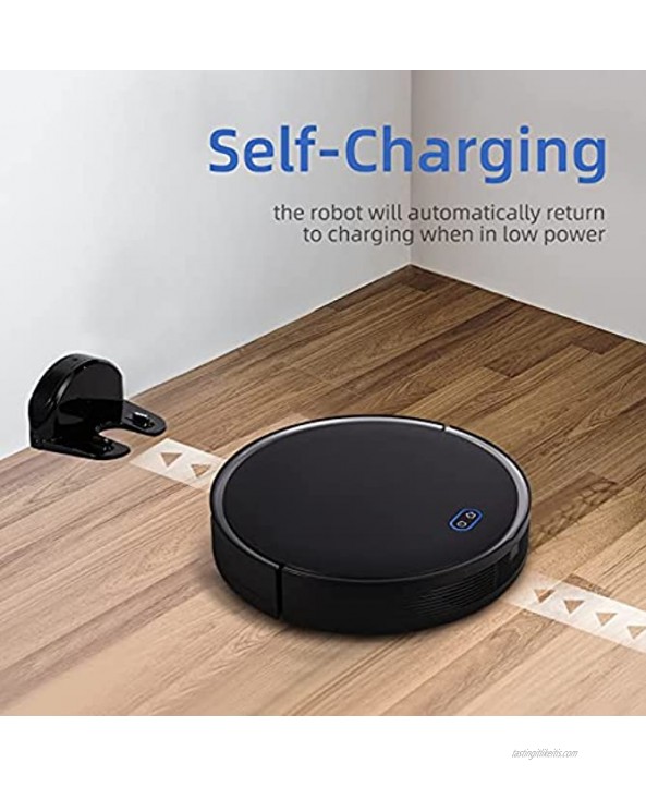 Pikapi WiFi Robot Vacuum and Mop APP Voice Alexa Control 2 in 1 with Smart Mapping 1800Pa Self-Charging Robotic Vacuum Cleaner for Hard Wood Floor Pet Hair Low Pile Carpets