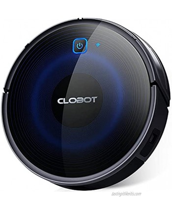 Robot Vacuum Cleaner CLOBOT Auto Robotic Vacuum with 2000Pa Powerful Suctions 120min Runtime Self-Charging Ultra Thin Quiet Works with Alexa Google App for Pet Hairs Hard Floors Carpets