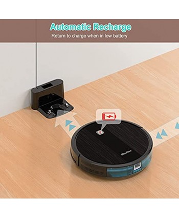 Robot Vacuum Cleaner iMartine Robotic Vacuums Cleaner 2000Pa Strong Suction Automatic Self-Charging Vacuum Robot with Boundary Strips Super-Thin Quiet for Pet Hair Medium-Pile Carpets  Hard Floor