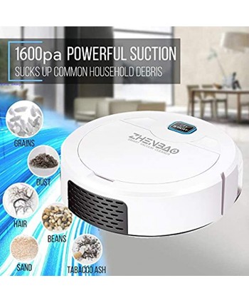 Robot Vacuum Cleaner Strong Suction Quiet Super-Thin Super Robotic Vacuum Cleaner can Cleans Applicable Floor Flat Floor Such as Marble Ceramic Tile Not for carpet,can Clean The Hair and Sundries