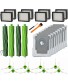 RONGJU 26 Pack Replacement Parts for iRobot Roomba i7 i7+ i3 i3+ i4 i4+ i6 i6+ i8 i8+ Plus E5 E6 E7 Vacuum Cleaner 2 Sets of Rubber Brushes 8 Pack Filters 8 Pack Side Brushes 8 Pack Vacuum Bags