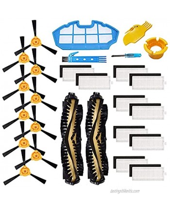Theresa Hay Accessories Kit for Ecovacs Deebot N79S N79 Robotic Vacuum Cleaner Filters Side Brushes,Main Brush … 2+1+10+10